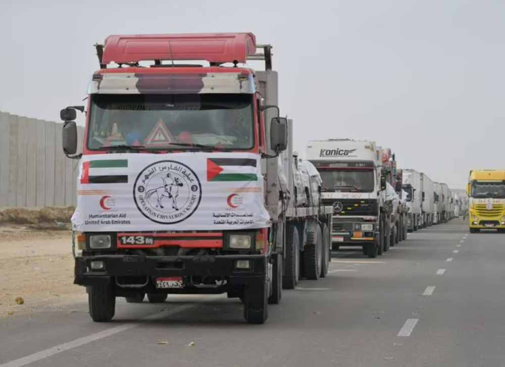 UAE aid convoy bound for Gaza heads to Rafah crossing