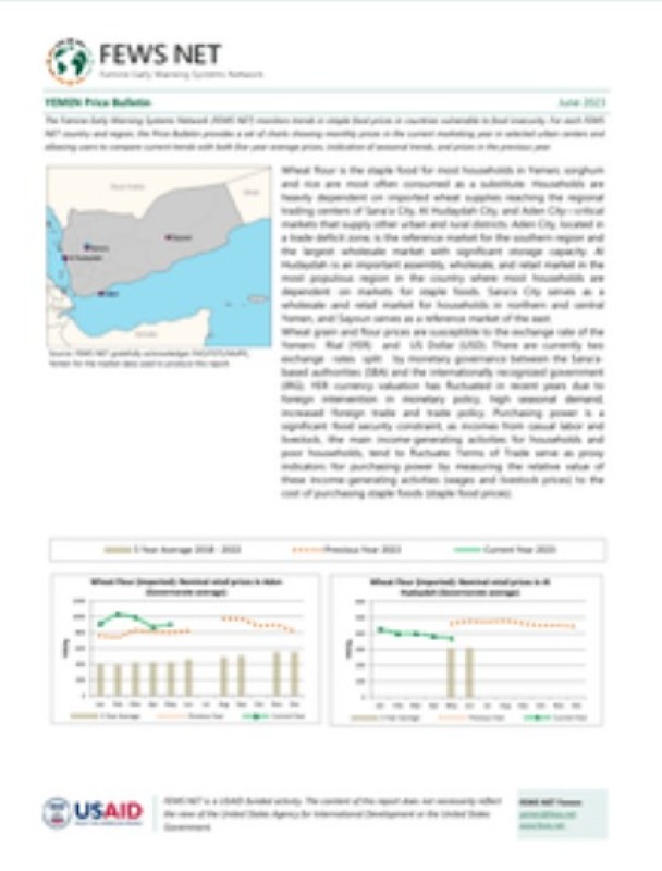 Yemen Price Bulletin, June 2023