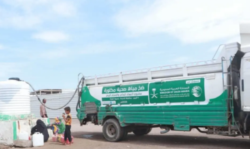 KSrelief project pumps over three million liters of water in Yemen’s Hodeidah