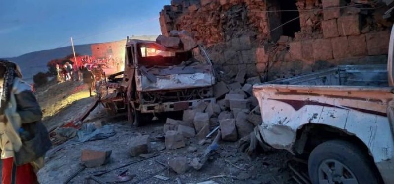 14 killed , dozens injured in a gunpowder warehouse explosion northern Yemen
