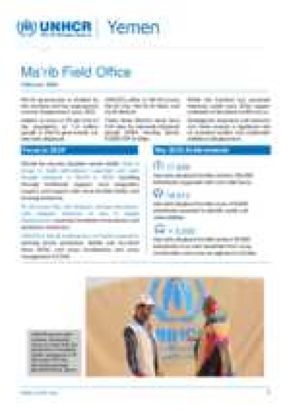 Yemen : Marib Field Office site profile, February 2024