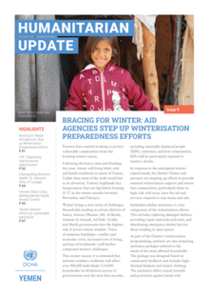 Yemen Humanitarian Update: Issue 9