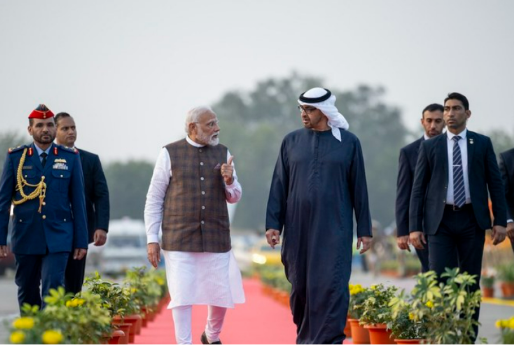 UAE president arrives in India for working visit