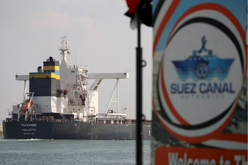 Suez Canal revenue nearly halves in January amid Yemen's Houthi attacks