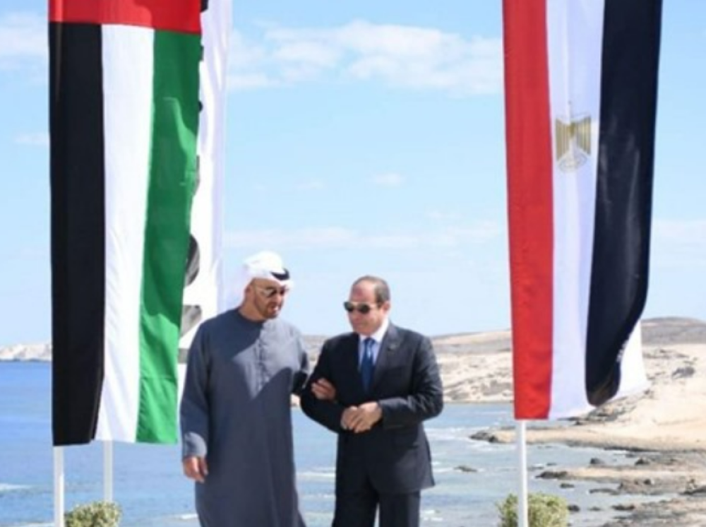 Egypt : Sisi, Sheikh bin Zayed Witness Launch of Ras Al-Hikma Development Project