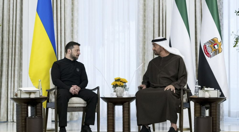 UAE president reaffirms support for Ukraine peace efforts in meeting with Zelenskyy