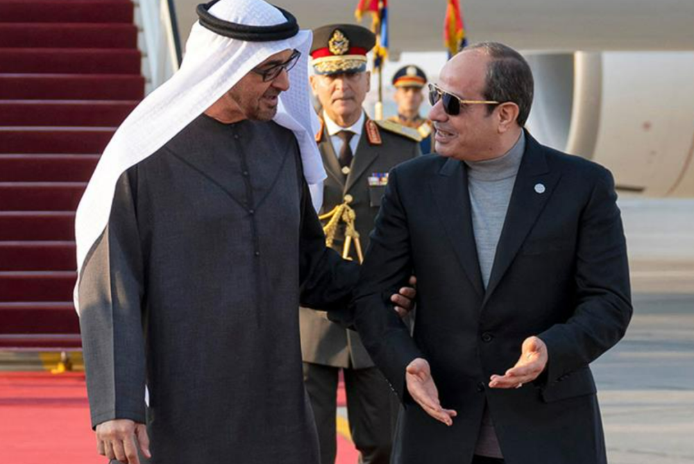 Sisi receives UAE President Mohamed bin Zayed in Cairo, discusses bilateral cooperation