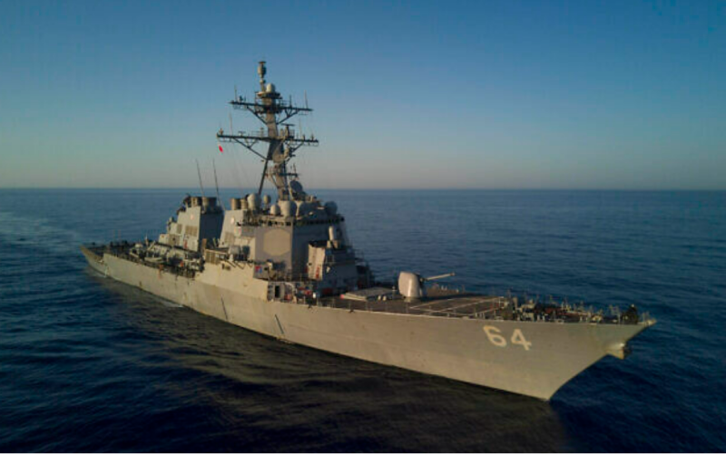 US warship in Red Sea intercepts 3 missiles fired from Yemen, possibly at Israel