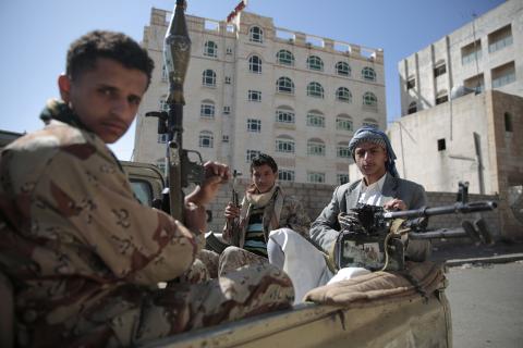 Saudi-led coalition hits Houthi positions in Yemen's Sanaa