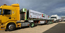 Three UAE aid convoys arrive in Gaza Strip