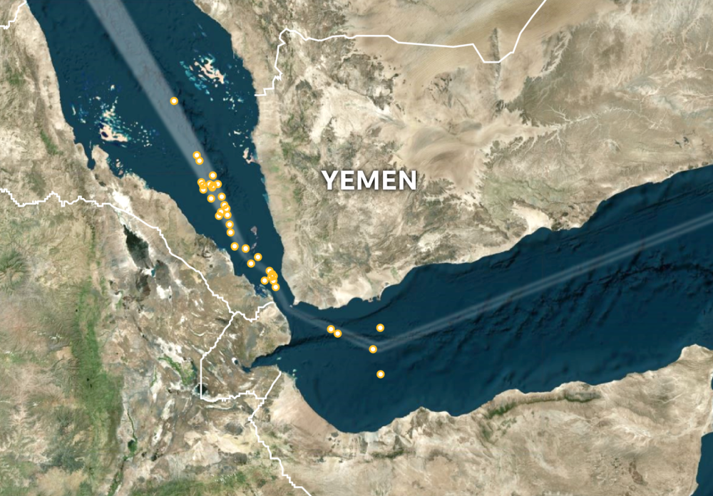 Yemen : Italian Frigate Joins EU's ASPIDES Mission to Protect Navigation from Houthi Attacks in the Red Sea