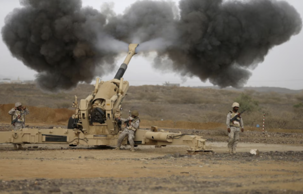 Houthi Media Claims Saudi Artillery Shelling Targeted Border District in Northern Yemen