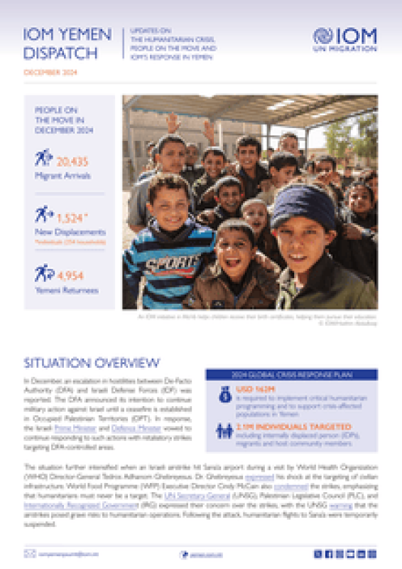 IOM Yemen Dispatch December 2024