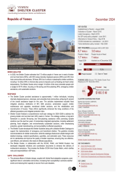 Yemen Shelter Cluster Factsheet - December 2024